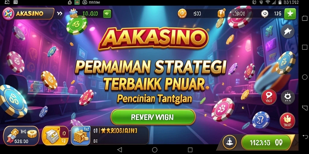 Tangkapan layar gameplay AAKASINO dengan strategi yang mendebarkan.