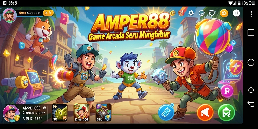 Tampilan gameplay seru dari AMPER88 dengan aksi yang menghibur.