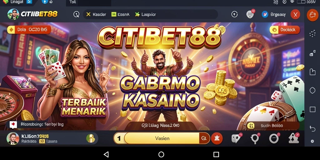 Screenshot gameplay seru dari CITIBET88 yang menunjukkan suasana kasino.