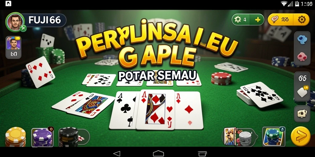 Tampilan screenshot <strong>FUJI66</strong> yang menunjukkan keseruan bermain Gaple.