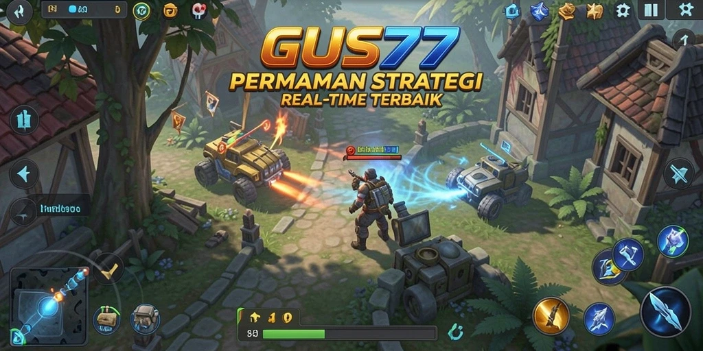 Tampilan menarik dari pertempuran dalam game GUS77.
