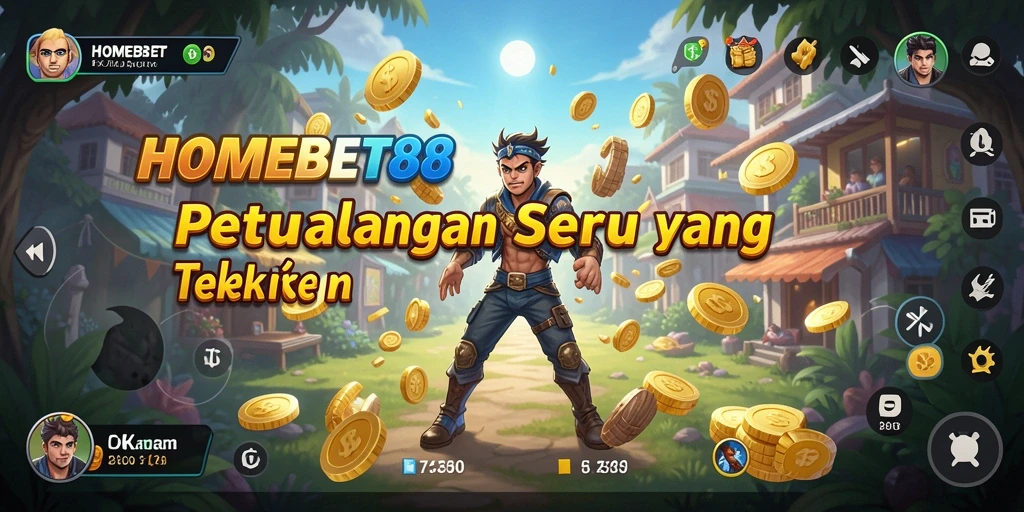 Tampilan gameplay HOMEBET88 dengan petualangan yang menarik.