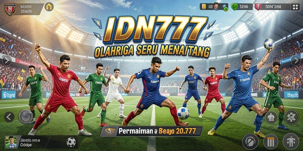 Tampilan permainan olahraga yang seru dan penuh aksi.