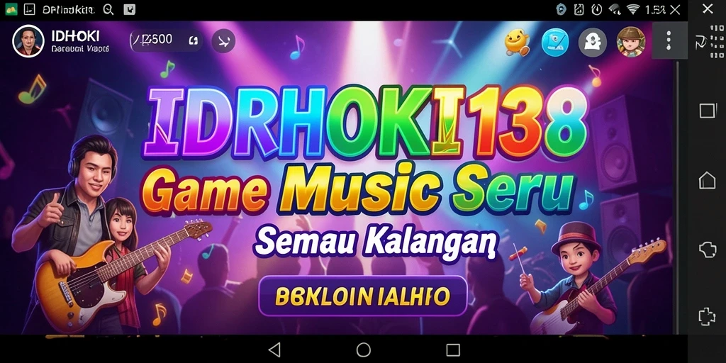 Screenshot utama IDRHOKI138 menampilkan gameplay yang interaktif dan seru.