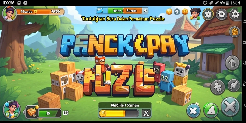 Tampilan gameplay IDX66 yang penuh warna dan menantang.