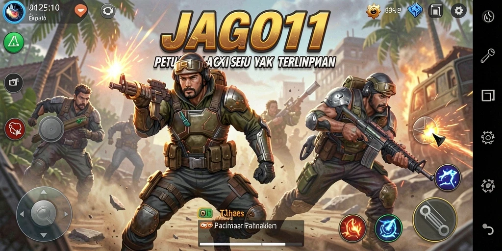 Screenshot gameplay JAGO11 yang penuh aksi seru.