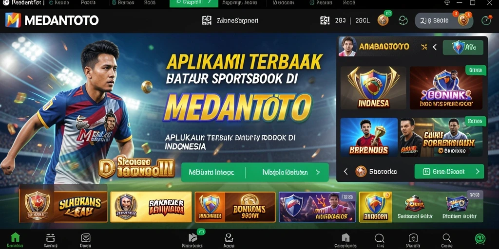 Tampilan gameplay taruhan di MEDANTOTO dengan grafik interaktif.