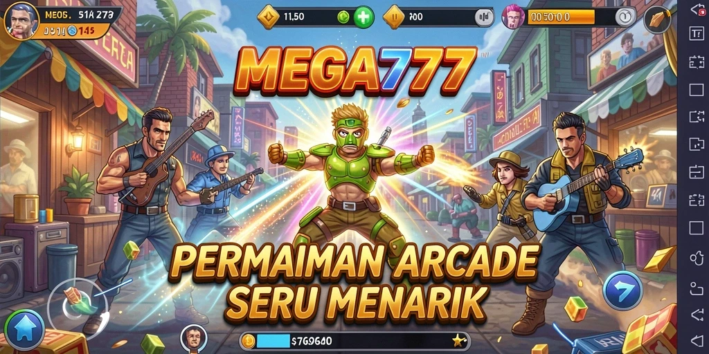 Tampilan gameplay yang mendebarkan di MEGA777.