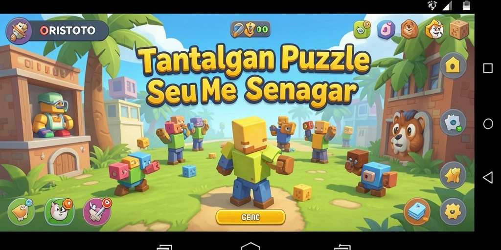 Tampilan gameplay menarik dari ORISTOTO yang menantang.