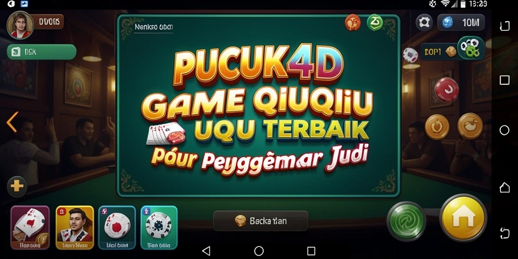 Tampilan gameplay seru di PUCUK4D dengan kartu QiuQiu.