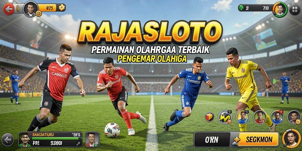 Tampilan gameplay RAJASLOTO yang menegangkan dan penuh aksi olahraga.