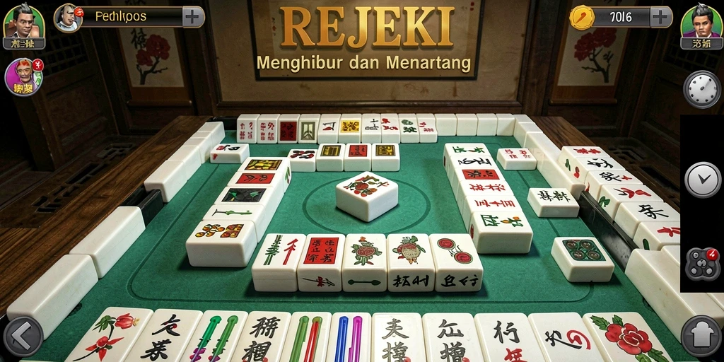 Gameplay menantang dan menarik di REJEKI Mahjong.