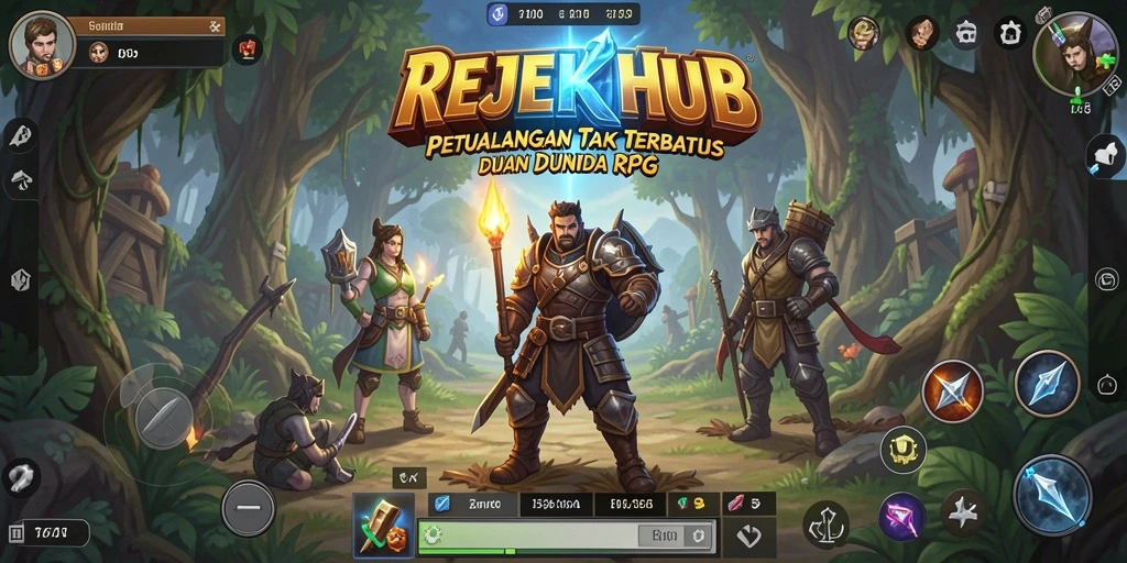 Screenshot gameplay REJEKIHUB menampilkan aksi RPG yang mendebarkan.