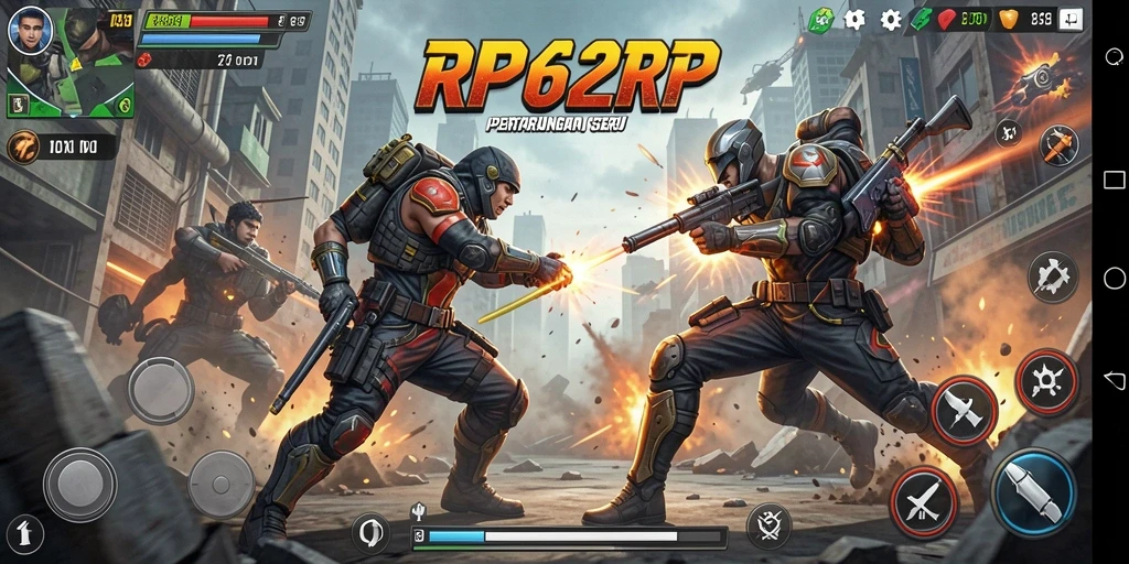 Gameplay intens RP62RP dengan aksi yang menegangkan.
