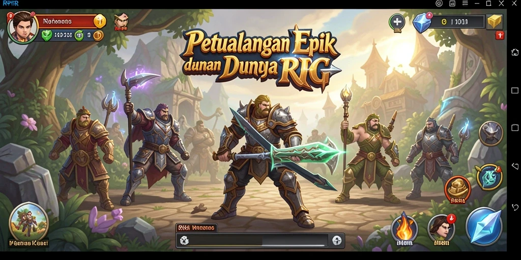 Tampilan gameplay RPRR dengan grafis yang memukau dan karakter yang dinamis.