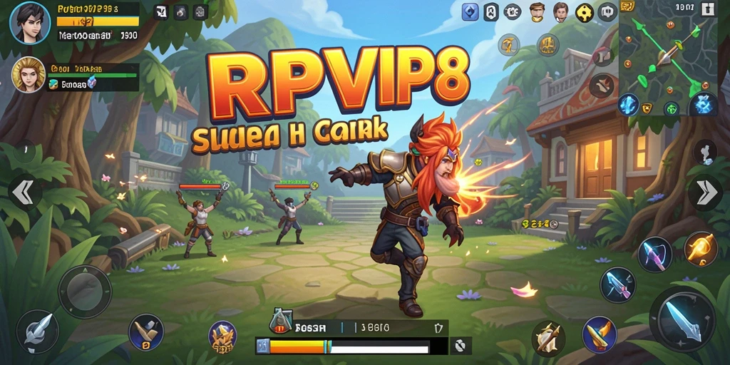 Screenshot utama RPVIP8 menunjukkan aksi strategis yang mendebarkan.