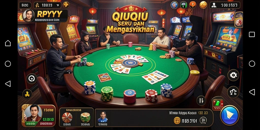 Menampilkan gameplay QiuQiu yang seru dan kompetitif.