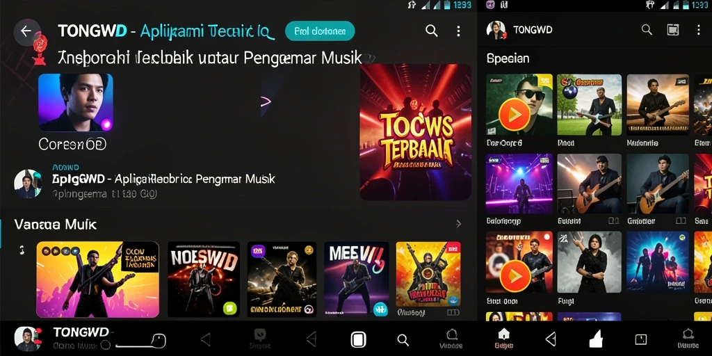 Tampilan gameplay TONGWD yang menarik dengan berbagai alat musik.