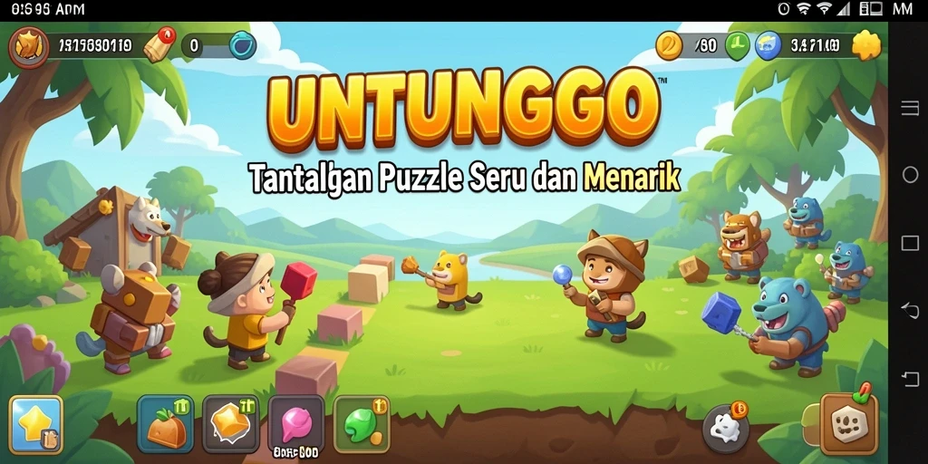 Screenshot UNTUNGGO yang menampilkan gameplay seru dan interaktif.