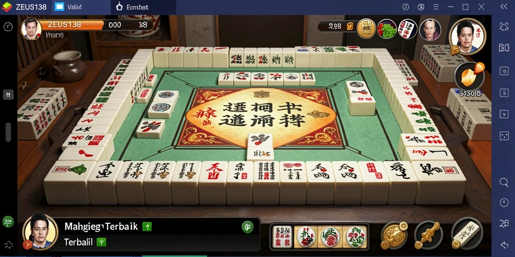 Tampilan menarik dari permainan Mahjong di ZEUS138.